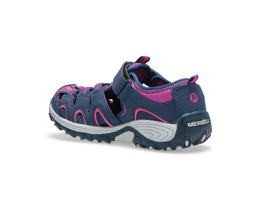Merrell Vandresko Børn - Hydro Moc H2o Hiker - Mørkeblå/Pink - EBU940576